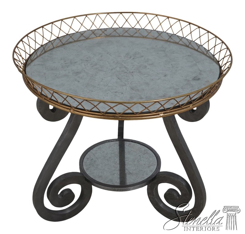 L64139EC: JOHN RICHARD Modern Design Mirror Top Lamp Table