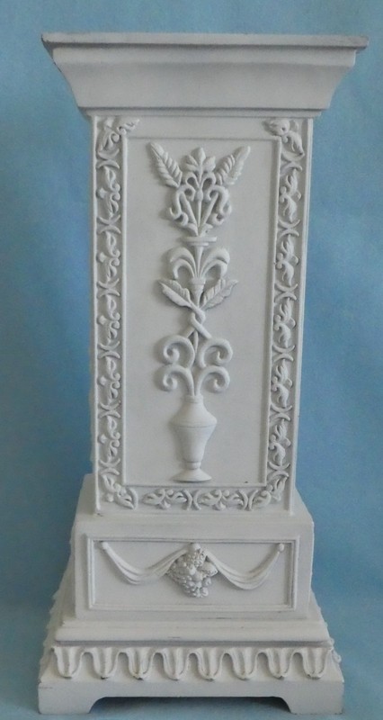 Neoclassical Column Pedestal Lamp Base or Plant Stand 16 1/2″ tall