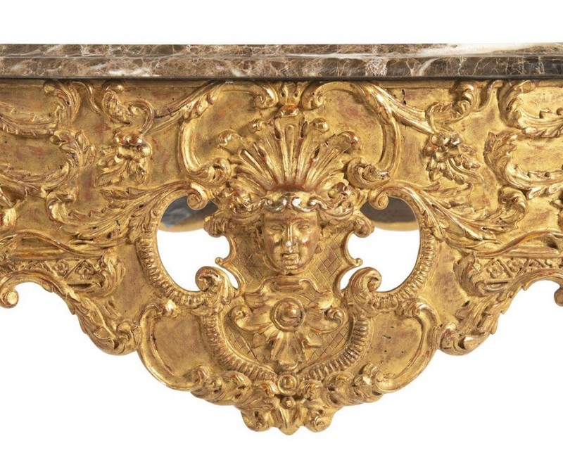 Louis XVI Style Giltwood Side Board, Most Likely Italian, Incredible Detail gallery