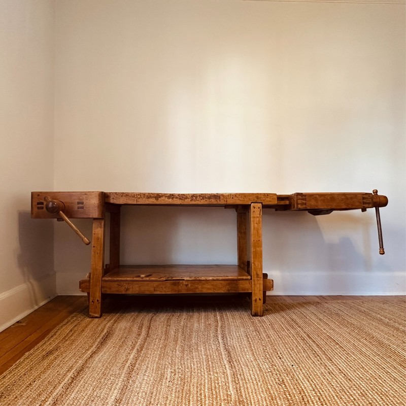 Carpenters Workbench Rustic Console Table gallery