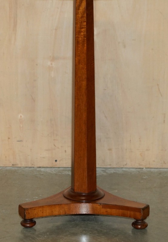 Antique Restored William IV 1830 Walnut Occasional Side End Wine Lamp Table gallery