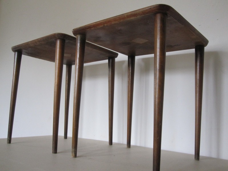 (2) Mid Century Modern MCM (Square) End Accent Tables / 15" X 15" / 17" Height gallery