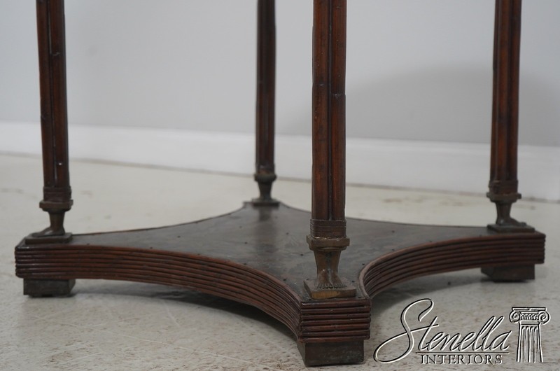 L71633: MAITLAND SMITH Neoclassical Round Bronze Surface Table gallery