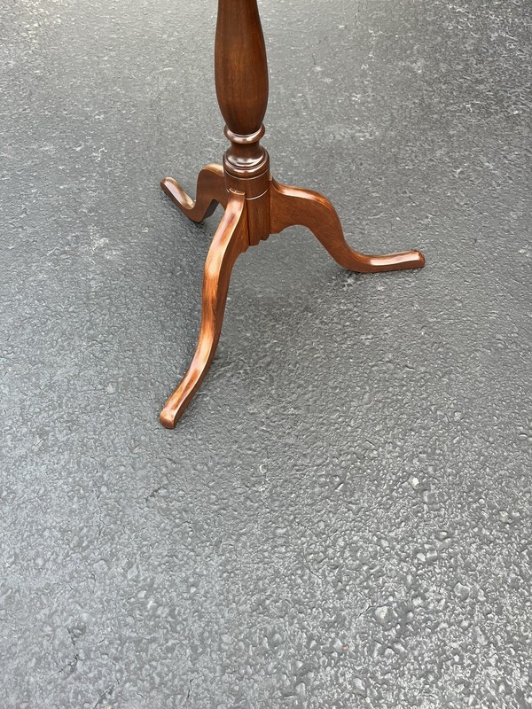 Henry Ford Museum Bartley Collection Solid Mahogany Snake Foot Pedestal Table gallery