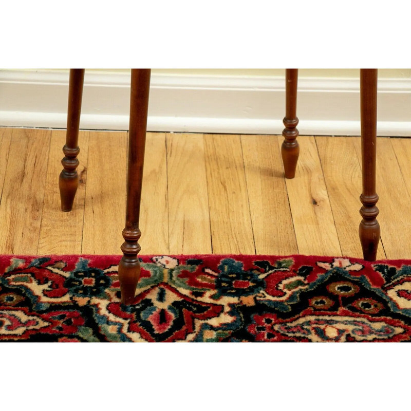 River Bend Ltd's Curly Maple Cookie Side Table With Turned Legs gallery