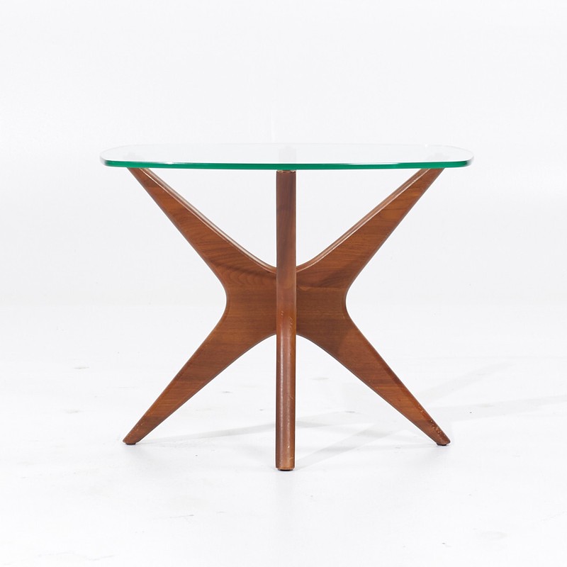 Adrian Pearsall Mid Century Walnut Jacks Side Tables - Pair gallery