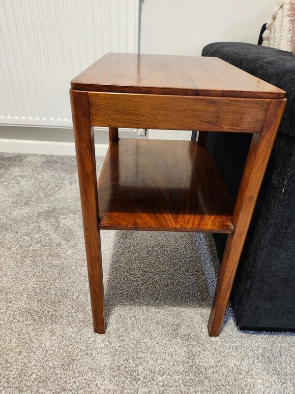 Danish Mid Century Solid Teak Oak Side Table Peter Hvidt for Søborg Møbelfabrik gallery