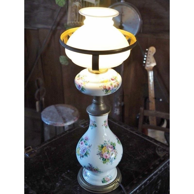 Japanese Ceramic Electric Lamp Mid-Showa Koro-ten Exhibition Used