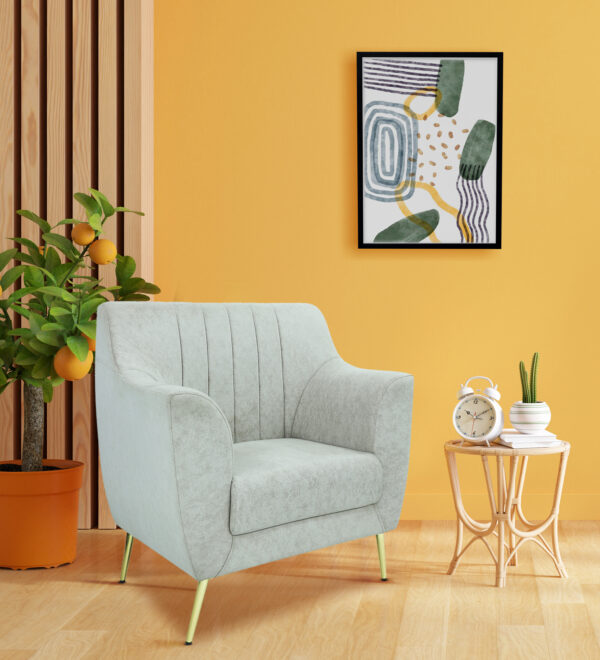 Sarita furniture Grey sofa arm chair