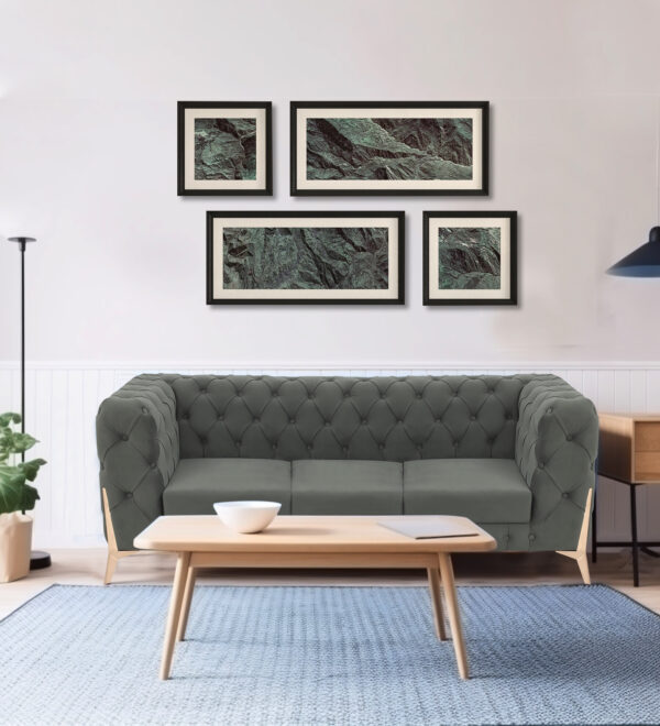 Sarita furniture Dark grey 03 Modern Three Seater Sofa