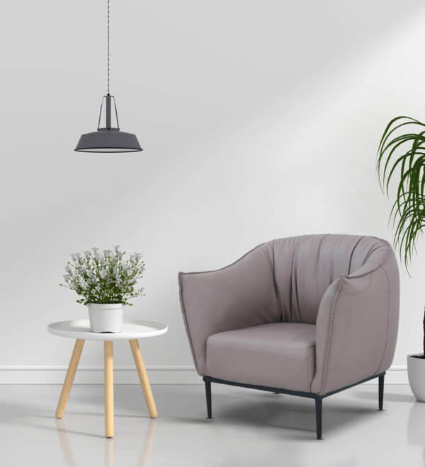 Sarita Furniture Lightpurple arm chair Modern Sofa Arm Chair