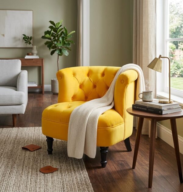 Marigold Velvet Armchair