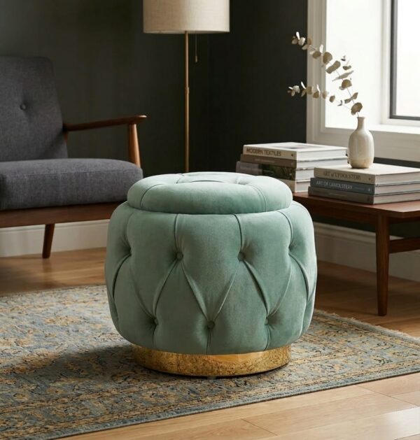 The Sage Heritage Pouf Timeless Luxury by Sarita Furniture